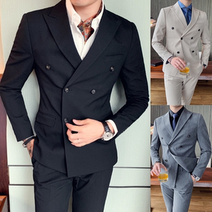 西装两件套男修身