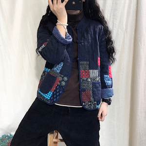 补丁衣服女