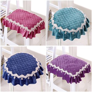 小圆凳子套罩坐垫圆椅子全包圆形美容化妆皮凳子沙发小板凳通用夏