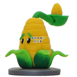 diy陶泥饰品植物大战僵尸2升级版玉米投手公仔软陶摆件儿童礼物