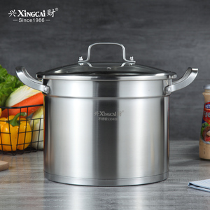 加厚复底304不锈钢汤锅电磁炉燃气通用德国家用锅具不粘锅炖煮锅