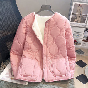 内胆棉衣女士冬季新款加绒加厚贴身羽绒棉服学生内穿小棉袄短外套