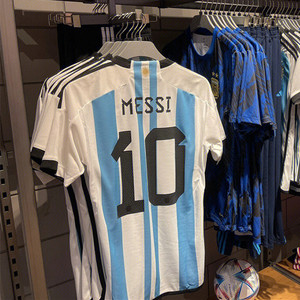阿根廷球衣主场2022卡塔尔国家队10号梅西足球服11迪马利亚球员版