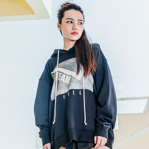 贵人鸟女针织带帽卫衣