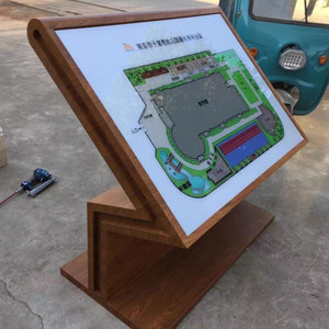 户外景区落地斜面导揽图小区商场医院索引台楼层平面图导视牌定制