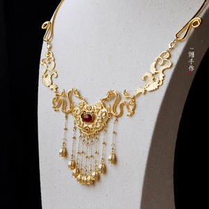 翙手作原创设计璎珞项圈项链汉服配饰|红楼梦宝钗