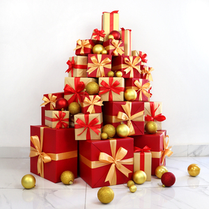 圣诞节装饰礼盒装饰品商场场景布置树下礼品堆头橱窗装饰礼品盒