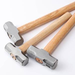 高碳钢八角锤木柄重型木工一体砸墙榔头铁锤子钳工石工锤家用工具