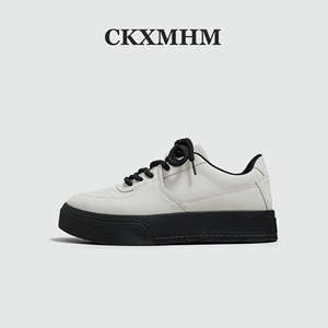 CKXMHM秋季男士增高老爹鞋设计高级感休闲软面皮鞋时尚透气潮鞋子