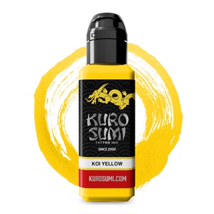 正黄 Koi Yellow 1.5oz/45ml 美国原装进口雕漆纹身色料Kuro Sumi