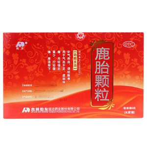 敖东鹿胎颗粒6g*10袋/盒补气养血气血不足月经后搓量少腹痛无蔗糖