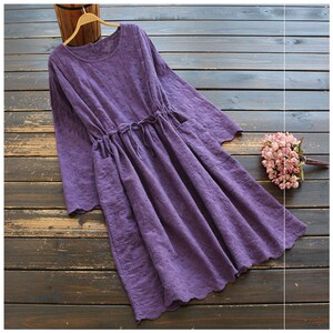 白色棉质裙子收腰