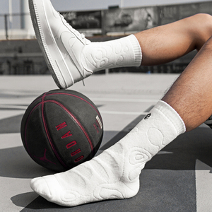 篮球长筒袜白色