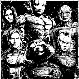 银河护卫队3联名DC树人格鲁特火箭浣熊电影周边复古圆领卫衣男女