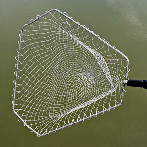 三角抄网头抄网圈可折叠实心不锈钢大力马抓鱼折叠网兜大物抄鱼