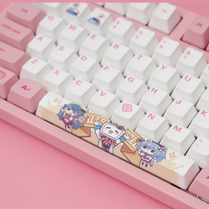 【现货】bilibili旗舰店哔哩哔哩b站机械粉白键盘动漫周边二次元