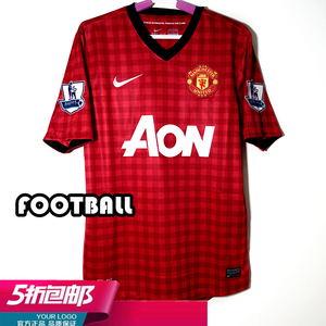 12-13曼联主场球衣1213英超范佩西鲁尼正品欧冠足球服耐克479278