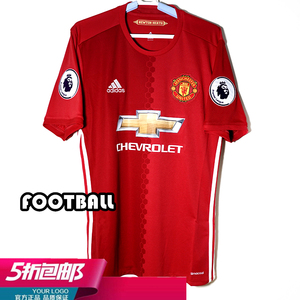 鲁尼16-17曼联主场球衣1617阿迪达斯正品足球服c罗贝克汉姆ai6720