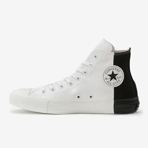 日本匡威 converse 黑白拼色一百周年限定款运动休闲帆布鞋