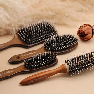 德国赫格丽hercules猪鬃榉木气囊梳