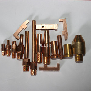 埋弧焊紫铜铬锆铜导电嘴林肯双丝导电嘴导电杆铜帽镇康华远三通