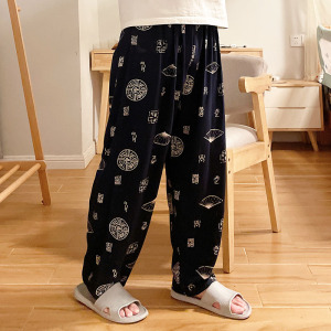 棉绸裤子中老年