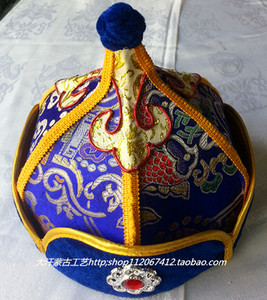 儿童蒙古帽 民族特色帽子 蒙古族特色舞蹈头饰少数民族服饰 头饰