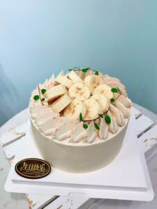 全素香蕉摩卡生日蛋糕上海同城椰奶无糖无蛋无奶素食佛系纯素
