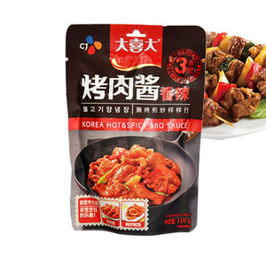 满8袋包邮韩式烤肉酱希杰大喜大烤肉酱香辣味110克烧烤调料烧烤酱