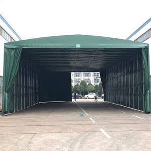 定做移动推拉蓬户外折叠遮雨棚大型棚子收缩遮阳棚活动伸缩式帐篷
