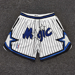 完全正确版 just don nba 奥兰多魔术队刺绣高街篮球运动男女短裤