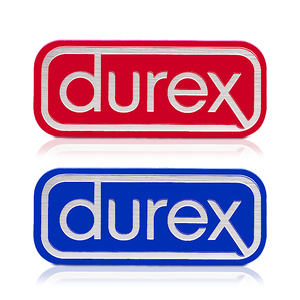 汽车个性创意durex杜蕾斯金属车贴车身后备箱遮挡划痕贴车尾贴标