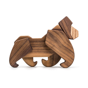 儿童玩具木头动物