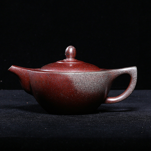 台湾回流老紫砂壶早期一厂老壶顾景舟龙窑柴烧窑变7孔350cc官帽壶