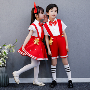 六一儿童唐诗新唱舞蹈表演服女幼儿园小班男古诗三字经朗诵演出服