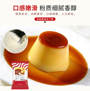 浪辰布丁粉 原味 牛奶味布丁粉冻饼专用预拌粉 自制布丁原料500g