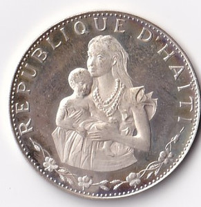 美洲海地50古德银币 1973年版外国钱币硬币 km105