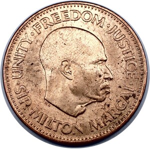 非洲塞拉利昂1/2分硬币 1964年版 km#16 原光品相