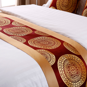 床尾巾酒店专用床旗高档民宿床尾垫纯色轻奢装饰条宾馆床上用品