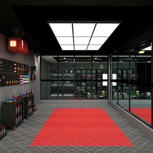 洗车房店汽车美容工位灯专用led灯机维修厂九宫格吊顶蜂窝巢灯光