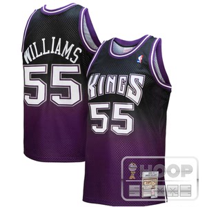 mitchell&ness 国王 贾森威廉姆斯球衣 00-01赛季 渐变色 刺绣
