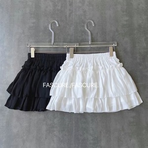 韩国法式白色芭蕾风显瘦蓬蓬裙女夏季新款蛋糕裙半身裙高腰短裙子