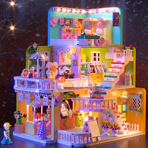 龙年2024新款女孩系列房子别墅乐高积木公主城堡拼装玩具拼图礼物