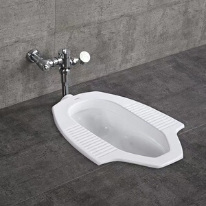 toto蹲便器cw7rb/8rb带前挡板蹲坑式脚踏感应水箱套装工程大便器