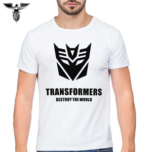 经典动画狂派霸天虎威震天纯棉男女情侣亲子短袖t恤邪恶冷酷个性