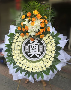 祭奠丧事花篮花圈白事哀悼葬礼鲜花花圈北京上海天津重庆同城送花