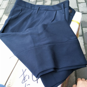 仓库正品87海藏青马裤呢裤子 老式冬裤 87海马裤呢毛料裤子