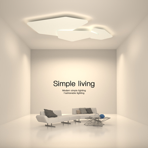 极简客厅灯 2022年新款现代简约大气几何创意吸顶灯卧室北欧灯具