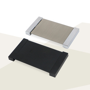 平板拉手黑色拉丝暗拉手4*4 4*5 4*7抽屉柜门嵌入式方形合金翻盖