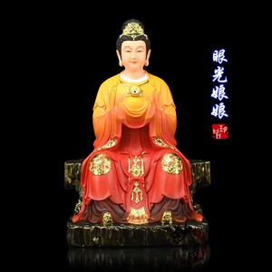 新款眼光娘娘神像泰山奶奶神像碧霞元君神像居家摆件树脂厂家直销